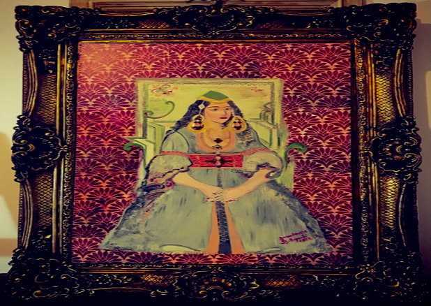 ‘’Femme amazighe’’ œuvre de l’artiste marocaine Soundousse Belayachi, 2022